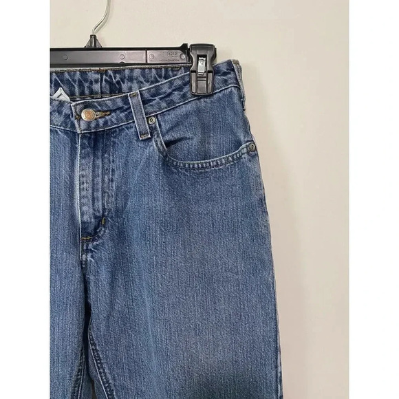 Carhartt Women’s Straight Leg Denim Jeans Size 8x30 Flawed Workwear Carpenter - Picture 2 of 9